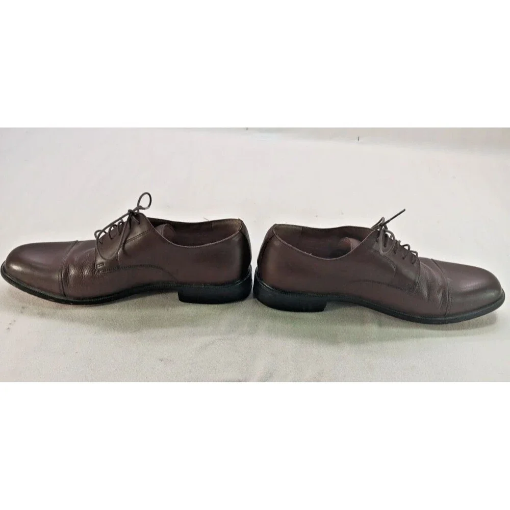 Bostonian Cap Toed Dress Shoes Men's Size 10.5M Brown Leather  Lace Up